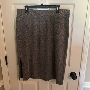 Time and Tru Gray Pencil Skirt Knee-length Work